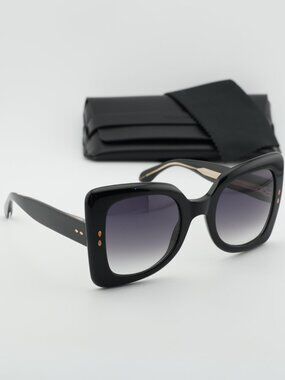 Isabel Marant IM 0120/S 0807 9O Square Sunglasses - Black/Grey